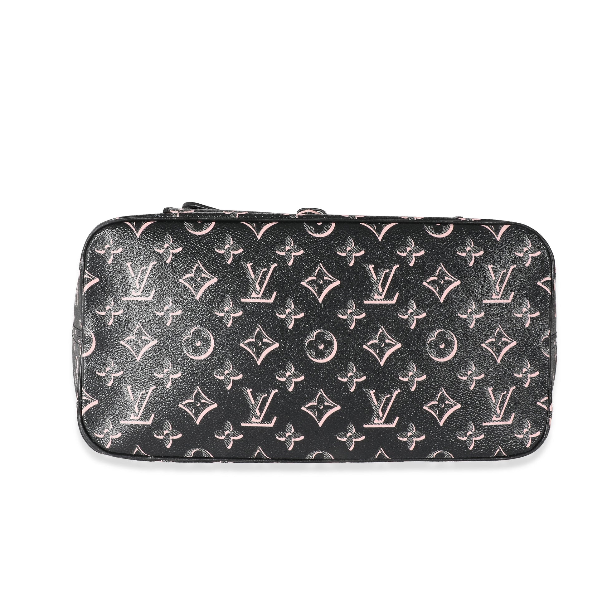 Louis Vuitton Fall You Neverfull MM Monogram Canvas Black Pink Tote Bag 3