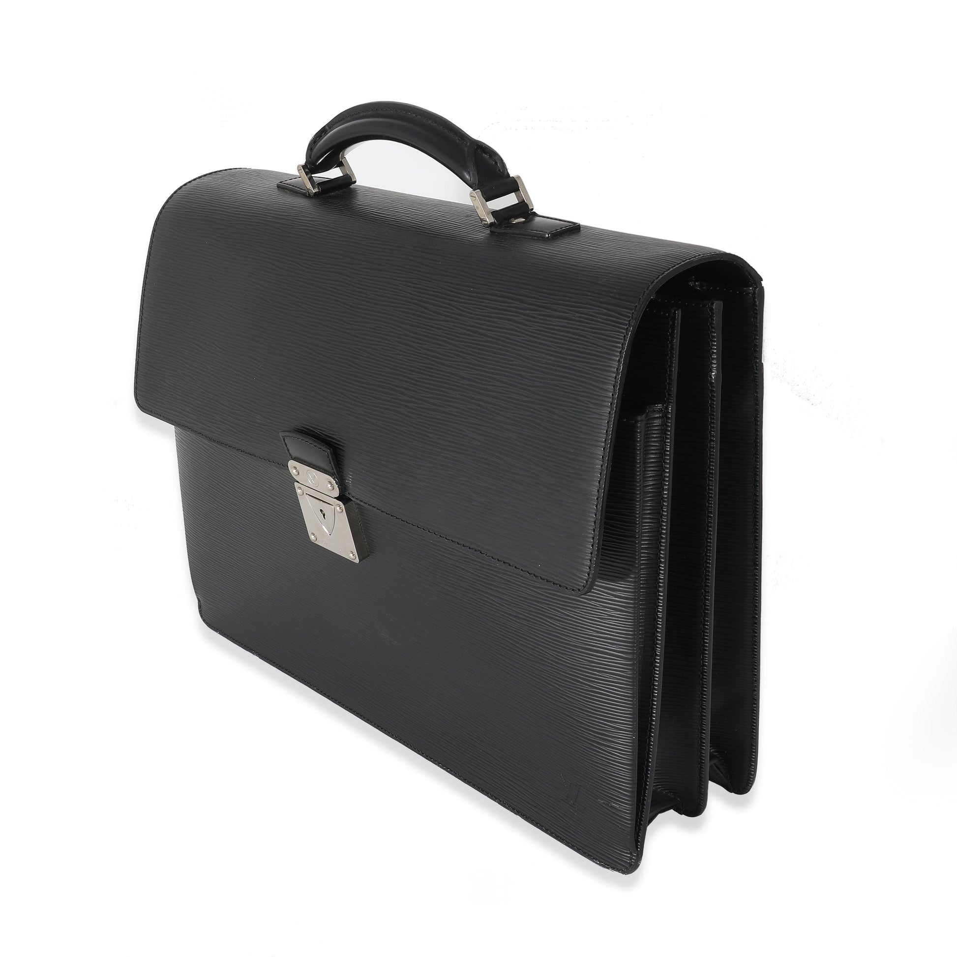 Louis Vuitton Epi Robusto 2 Compartment Briefcase Black Handbag