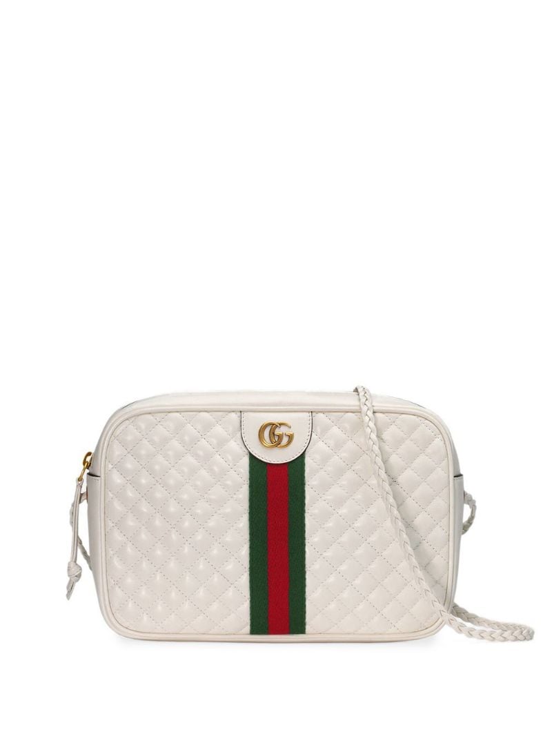 Gucci - Small quilted leather shoulder bag - women - Leather/Viscose/metal - One Size - White