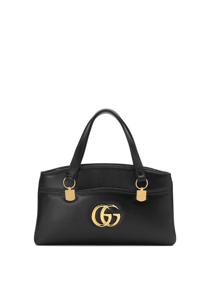 Gucci - Arli large top handle bag - women - Viscose/metal/Leather - One Size - Black