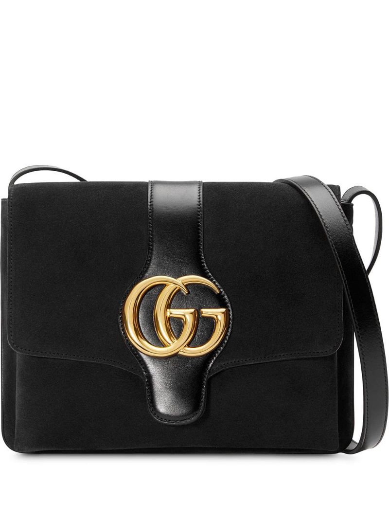 Gucci - Arli medium shoulder bag - women - Viscose/Leather/metal/Suede - One Size - Black