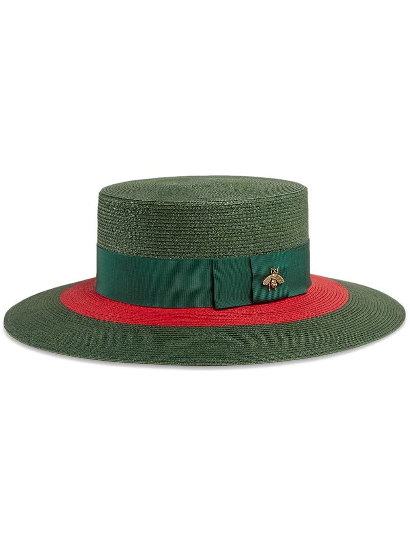 Gucci - Papier wide brim hat - women - Paper/Polyester/Viscose/Viscose - M, XL, L, XS, S - Green