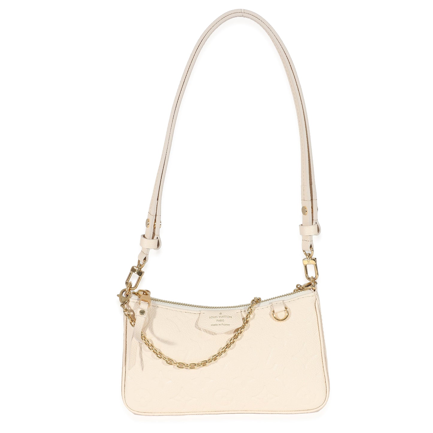 Louis Vuitton Empreinte Easy Pouch On Strap Monogram Cream Handbag