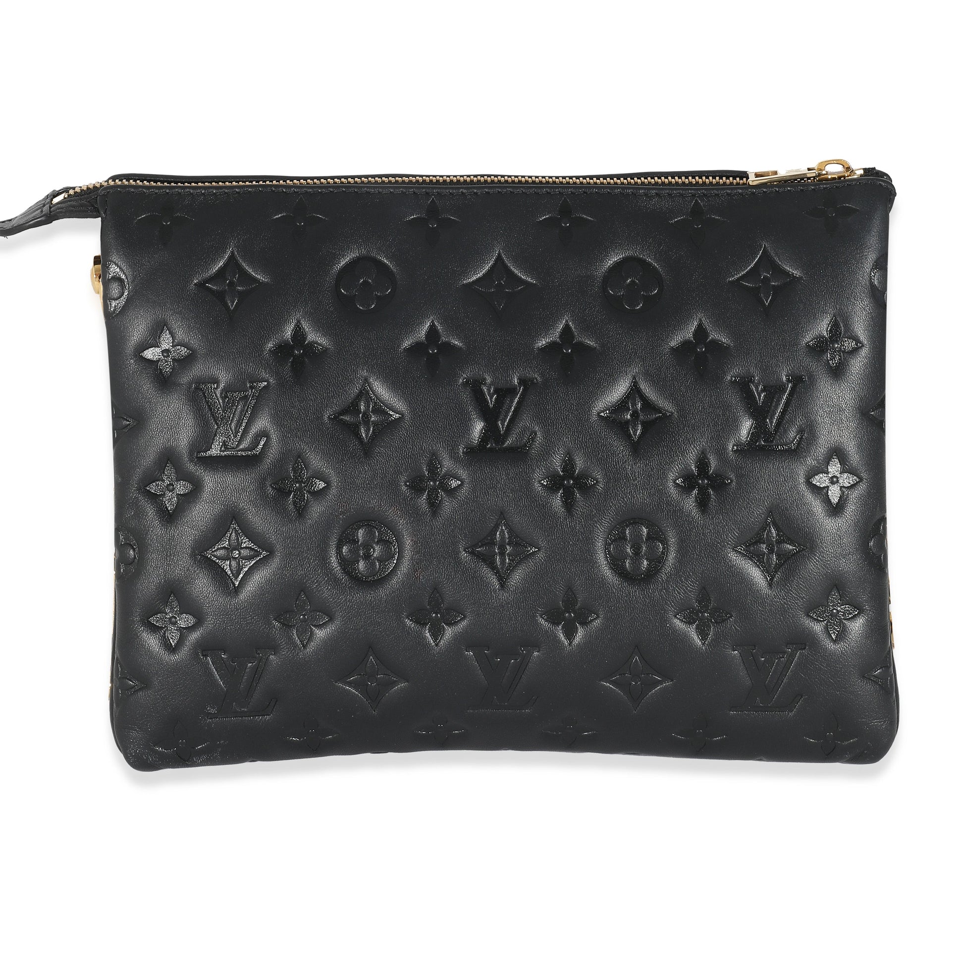 Louis Vuitton Puffy Coussin PM Lambskin Black Handbag