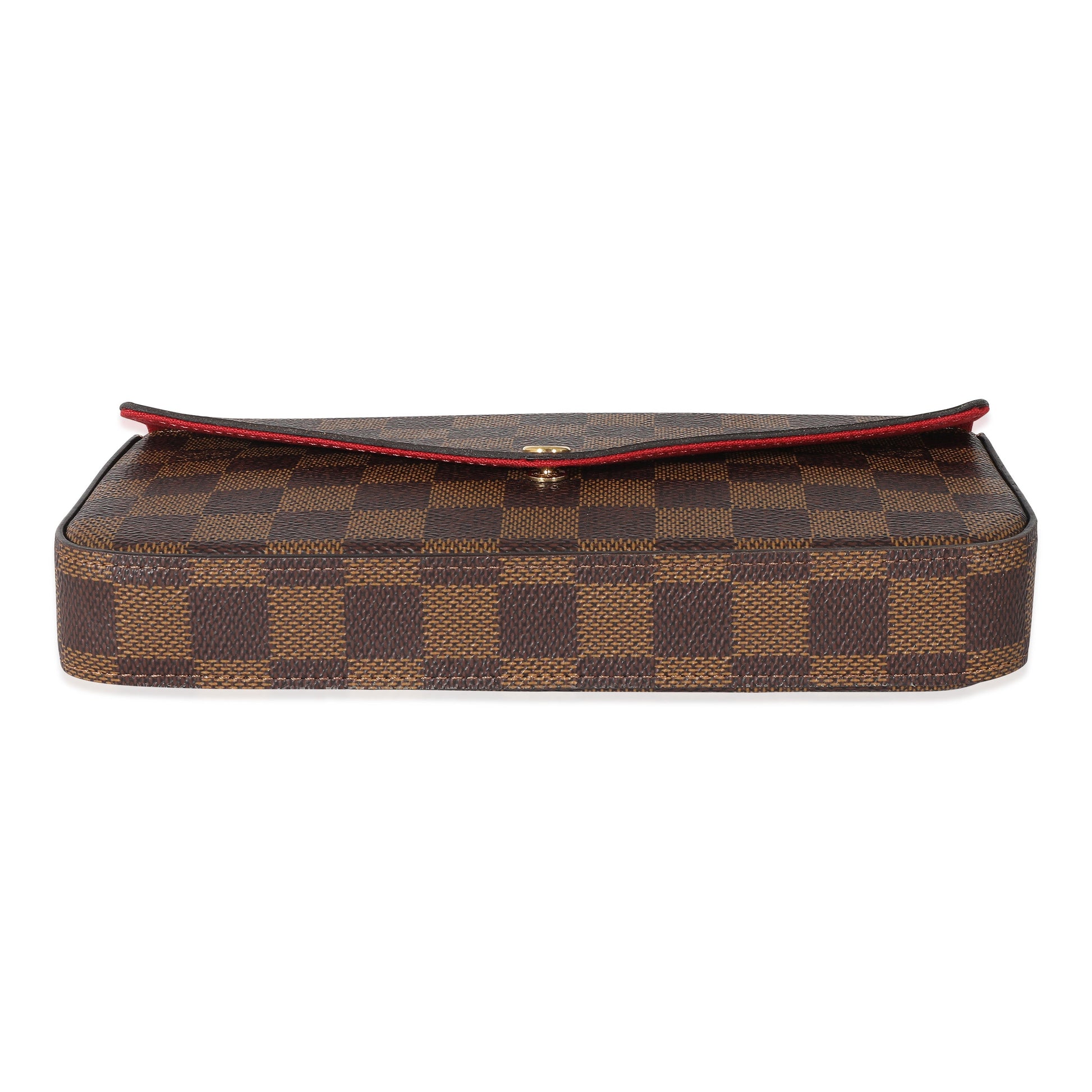 Louis Vuitton Cerise Damier Ebene Felicie Pochette Clutch Bag