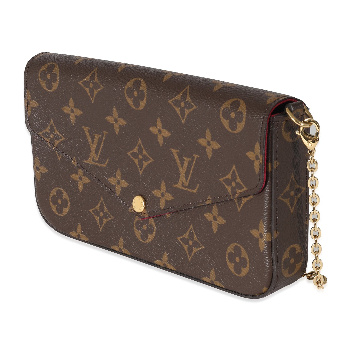 Louis Vuitton Fuchsia Félicie Pochette Monogram Canvas Clutch Bag
