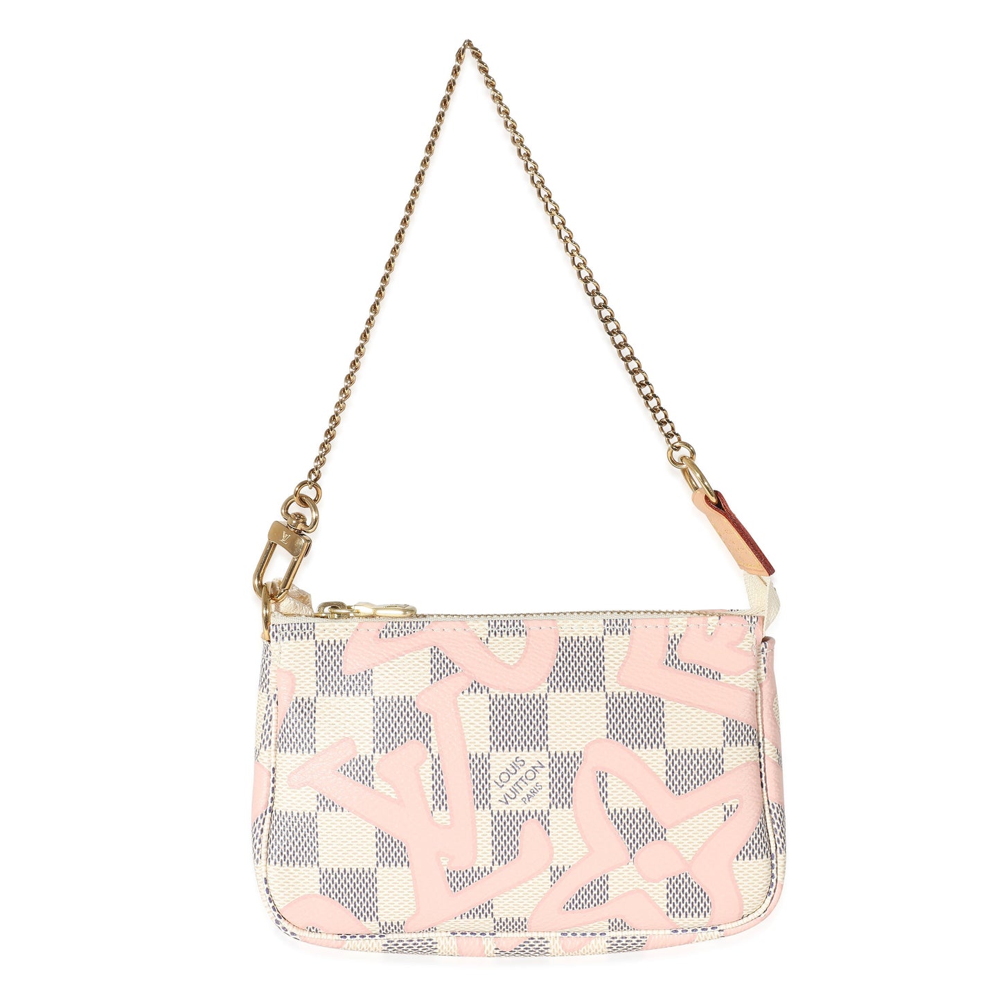 Louis Vuitton Damier Azur Tahitienne Pochette Accessoires Canvas Mini Clutch Bag