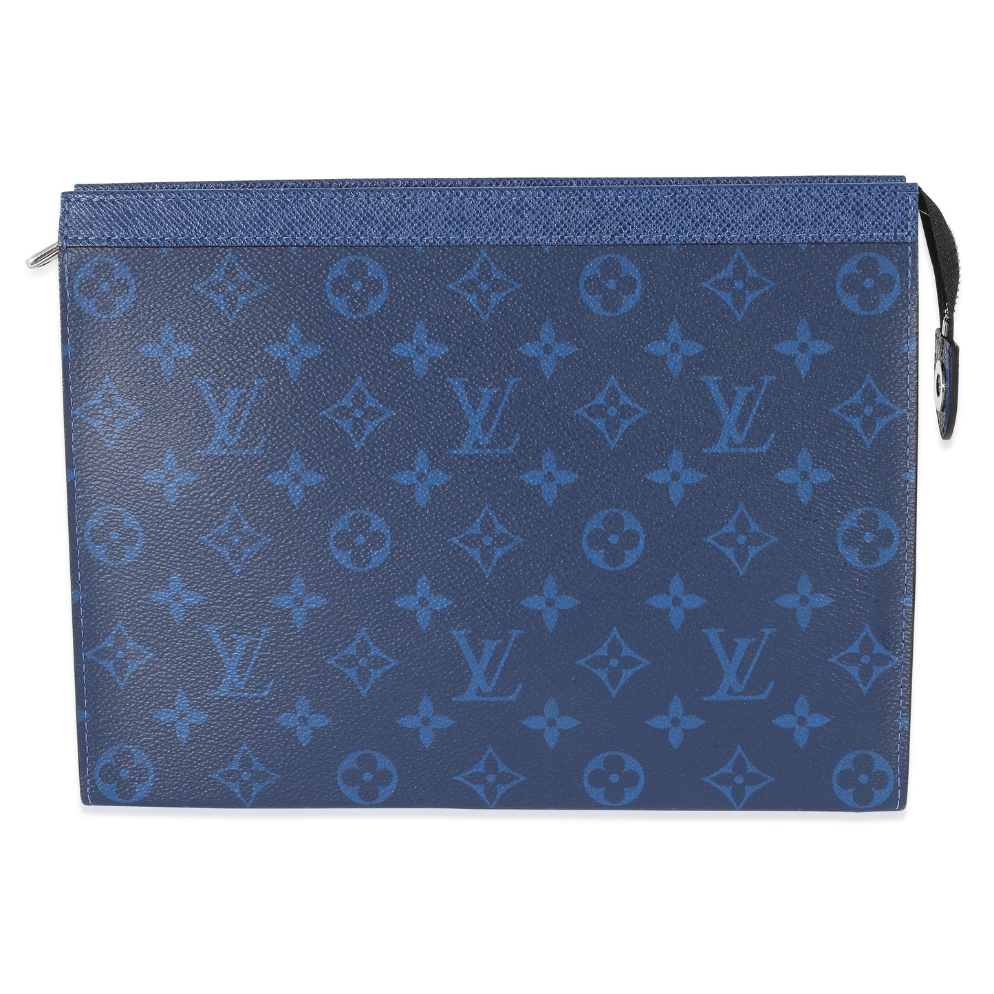 Louis Vuitton Taigarama Pochette Voyage MM Monogram Blue Clutch Bag