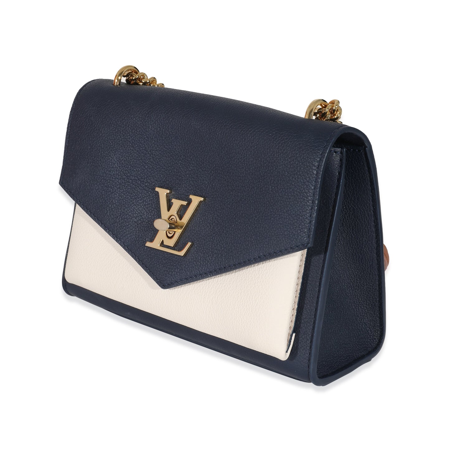Louis Vuitton Tricolor Grained MyLockMe Leather Calfskin Chain Handbag