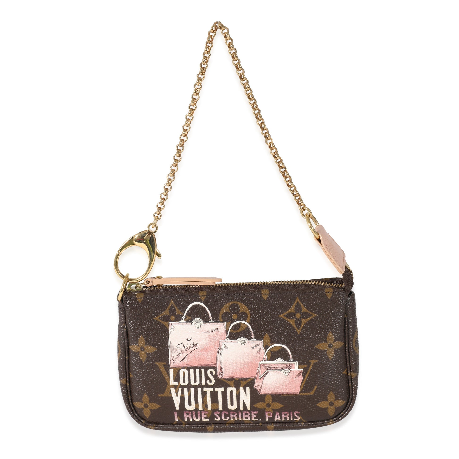 Louis Vuitton Affiche Pochette Accessoires Monogram Canvas Mini Clutch Bag