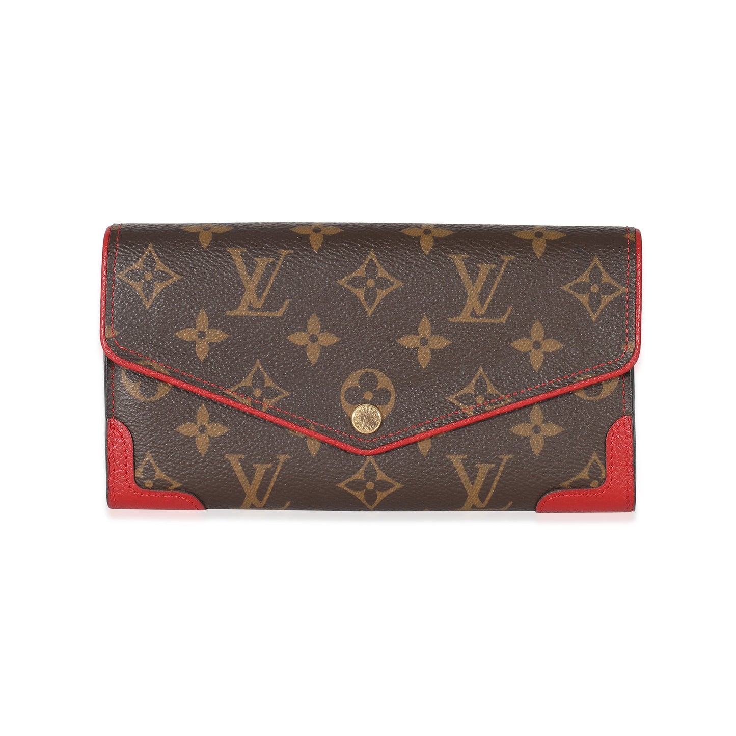 Louis Vuitton Cerise Retiro Sarah Monogram Canvas Wallet Case