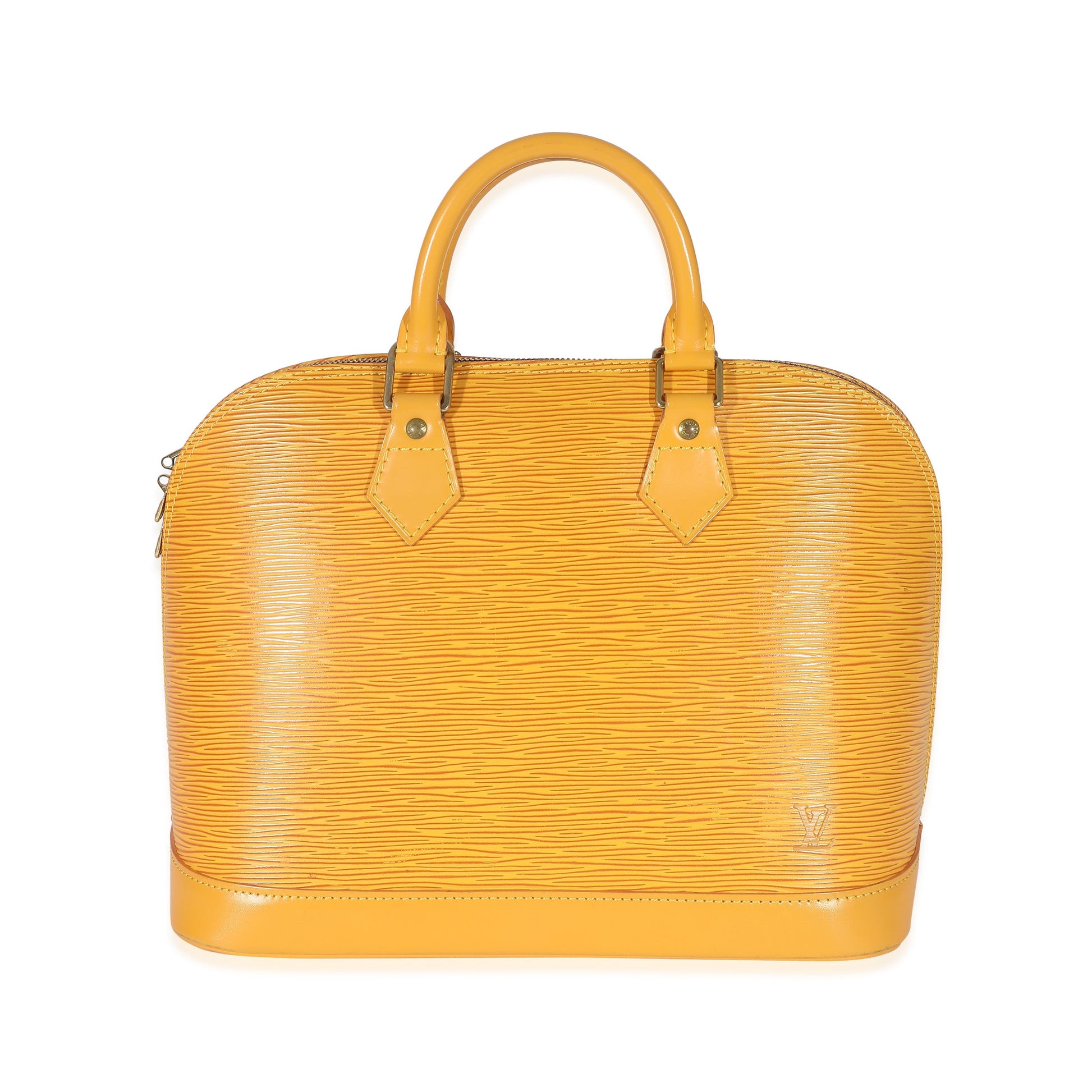 Louis Vuitton Tassil Yellow Epi Alma PM Handbag