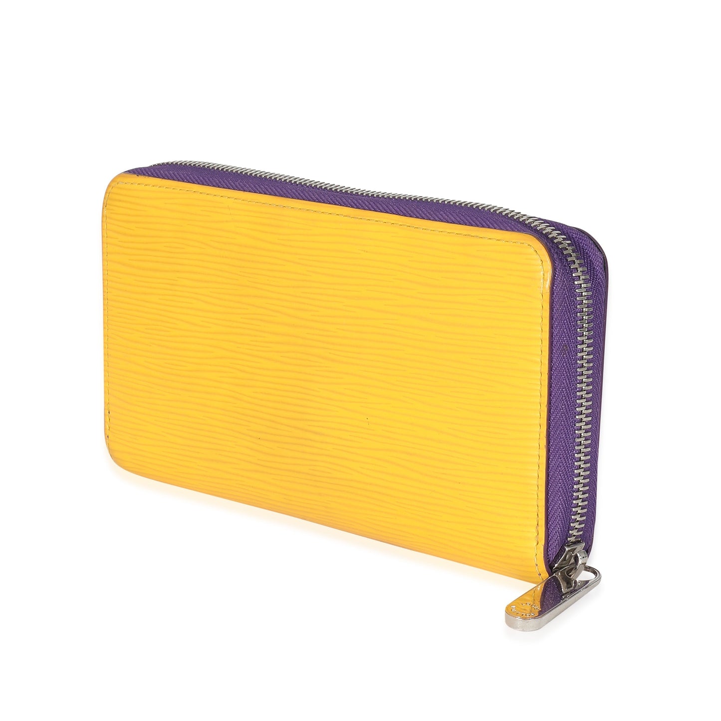 Louis Vuitton Purple Yellow Epi Zippy Wallet Case