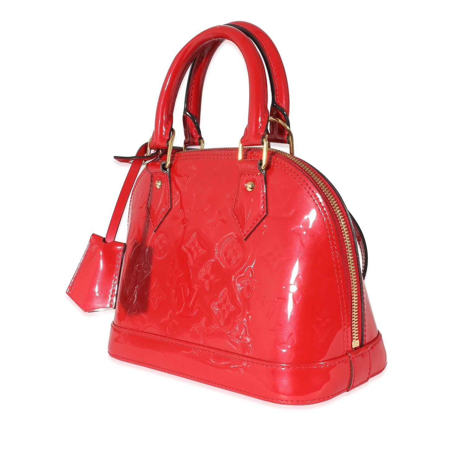 Louis Vuitton Cerise Vernis Alma BB Monogram Handbag