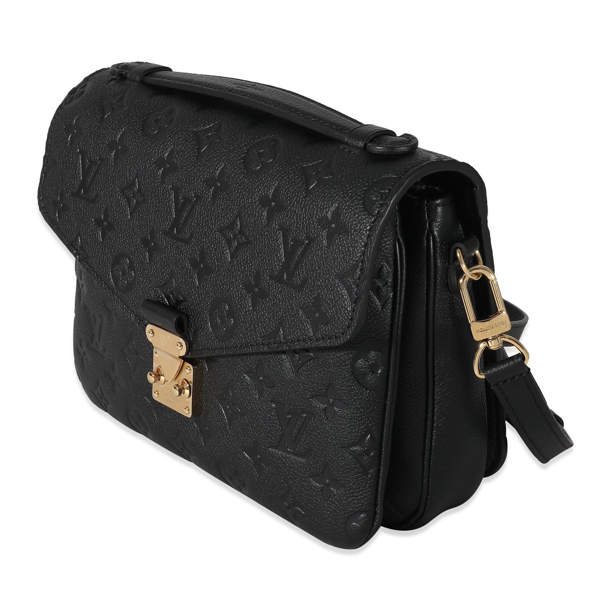 Louis Vuitton Empreinte Pochette Metis Black Clutch Bag 3