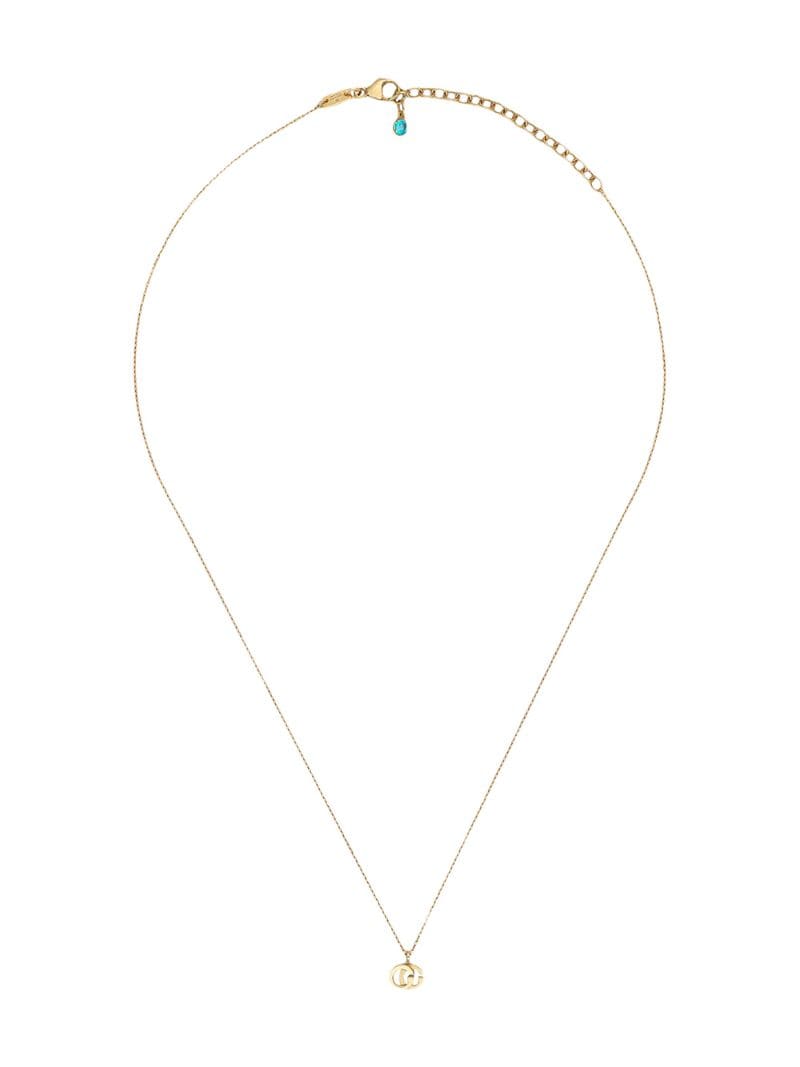Gucci - GG Running necklace - women - 18kt Yellow Gold/Topaz - One Size - 8076 ORO GIALLO