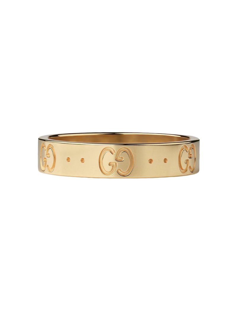 Gucci - Icon thin band - women - 18kt Yellow Gold - 49 - 8000