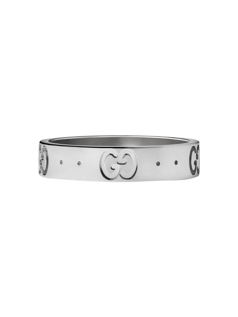 Gucci - Icon thin band ring - unisex - 18kt White Gold - 56, 50, 51, 54 - 9000 WHITE GOLD
