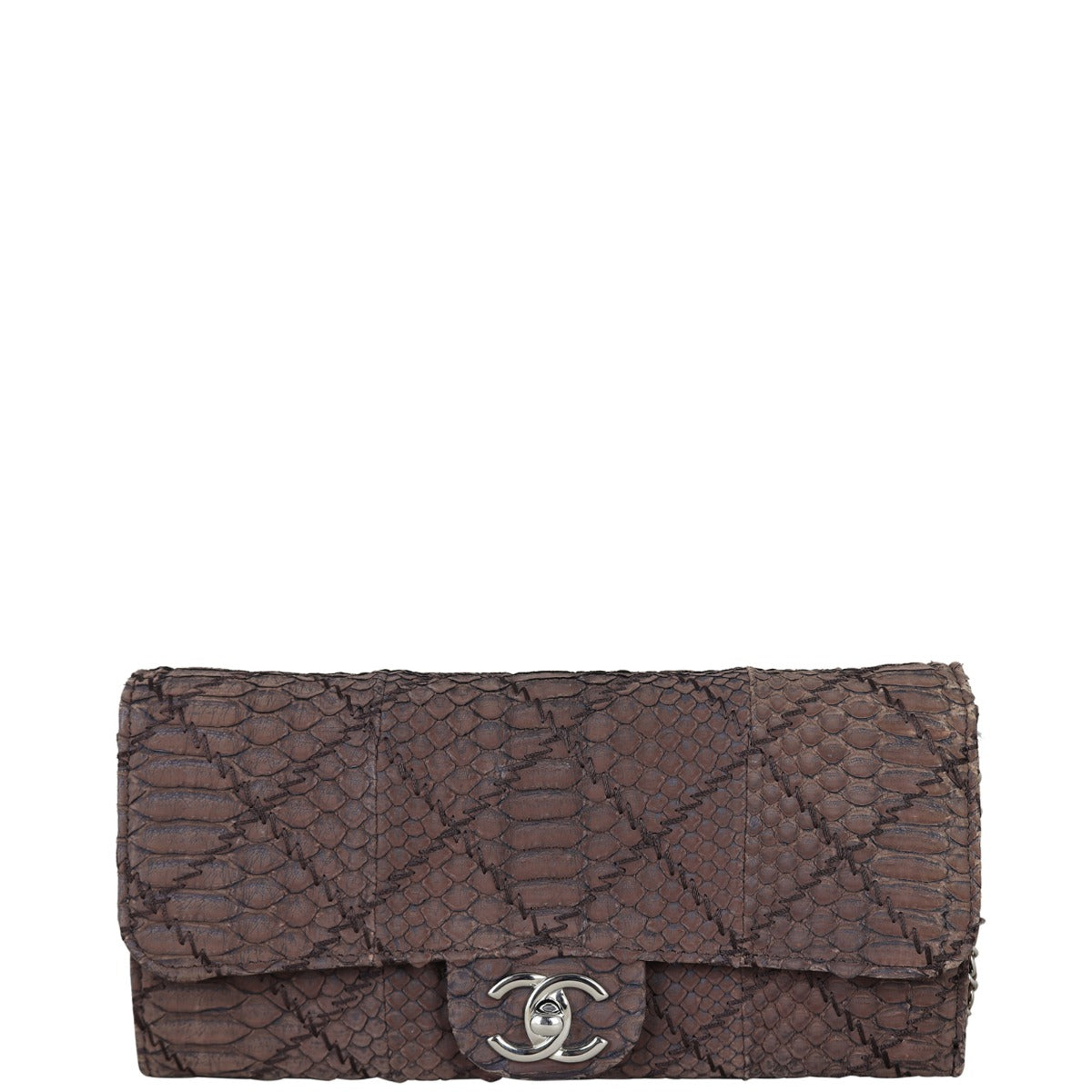 Chanel CC Python Wallet on Handbag Chain