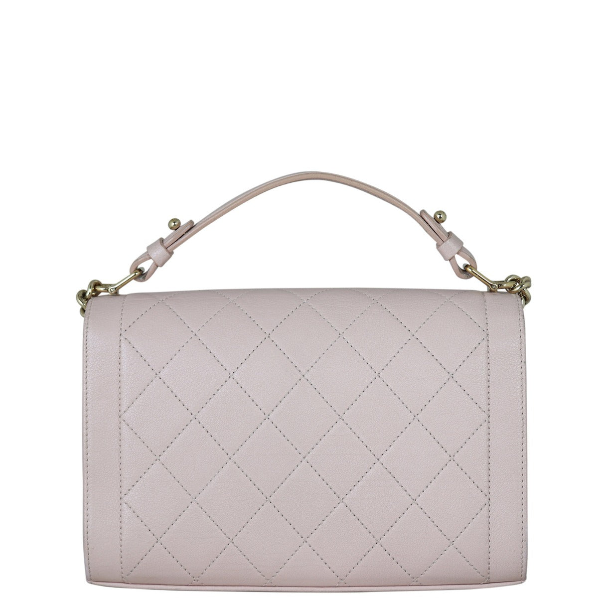 Chanel Label Click Bag Flap Handbag