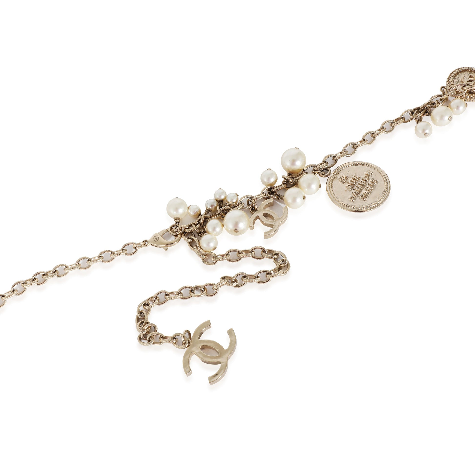 Chanel B  P Long Medallion Necklace in Base Metal