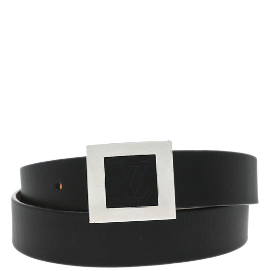 Louis Vuitton Black Ceinture Belt LV Stamp #100/40