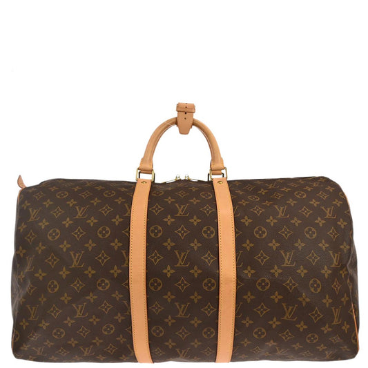 Louis Vuitton Monogram Keepall 55 Travel Handbag