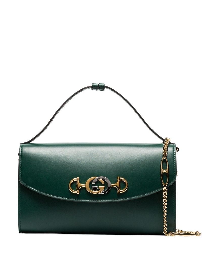 Gucci - Borghese small shoulder bag - women - Leather - One Size - Green