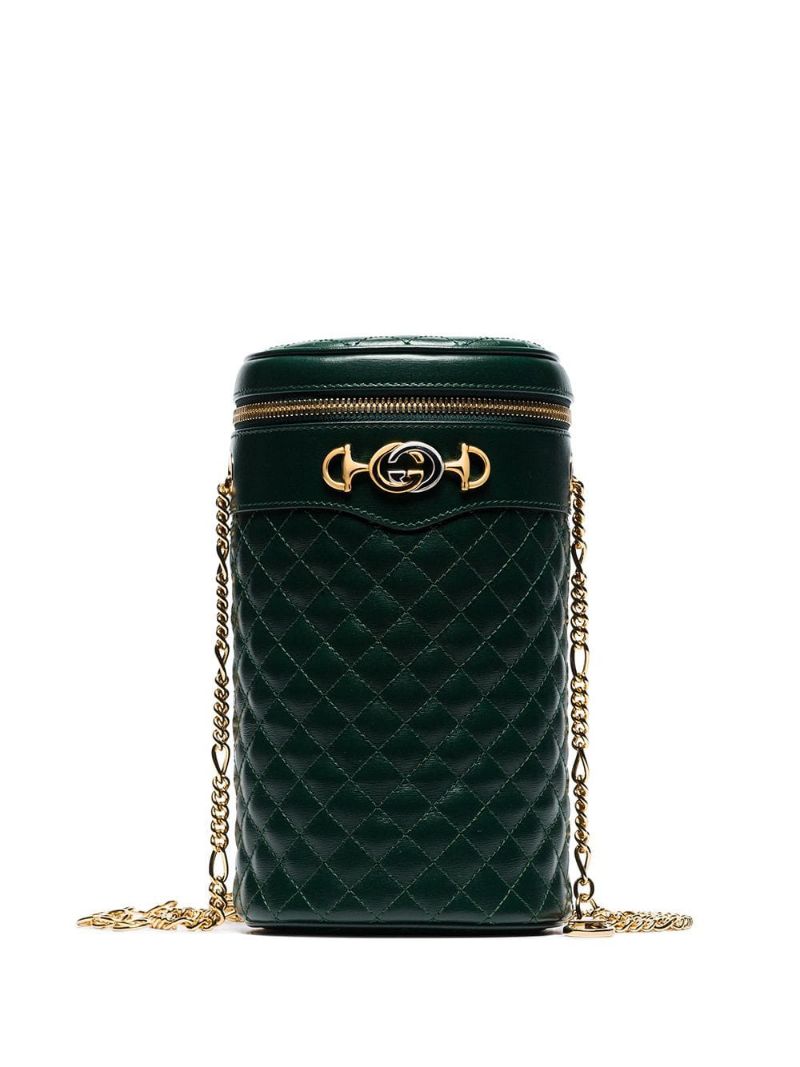 Gucci - cylindrical quilted belt bag - women - Leather - M, S - Green