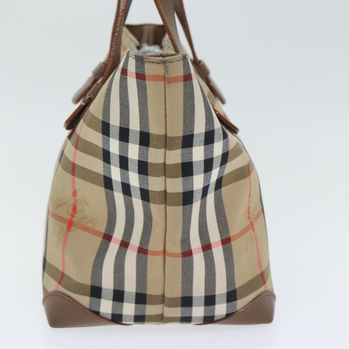 Burberry Nova Check Tote Bag Canvas Beige Tote Bag 127