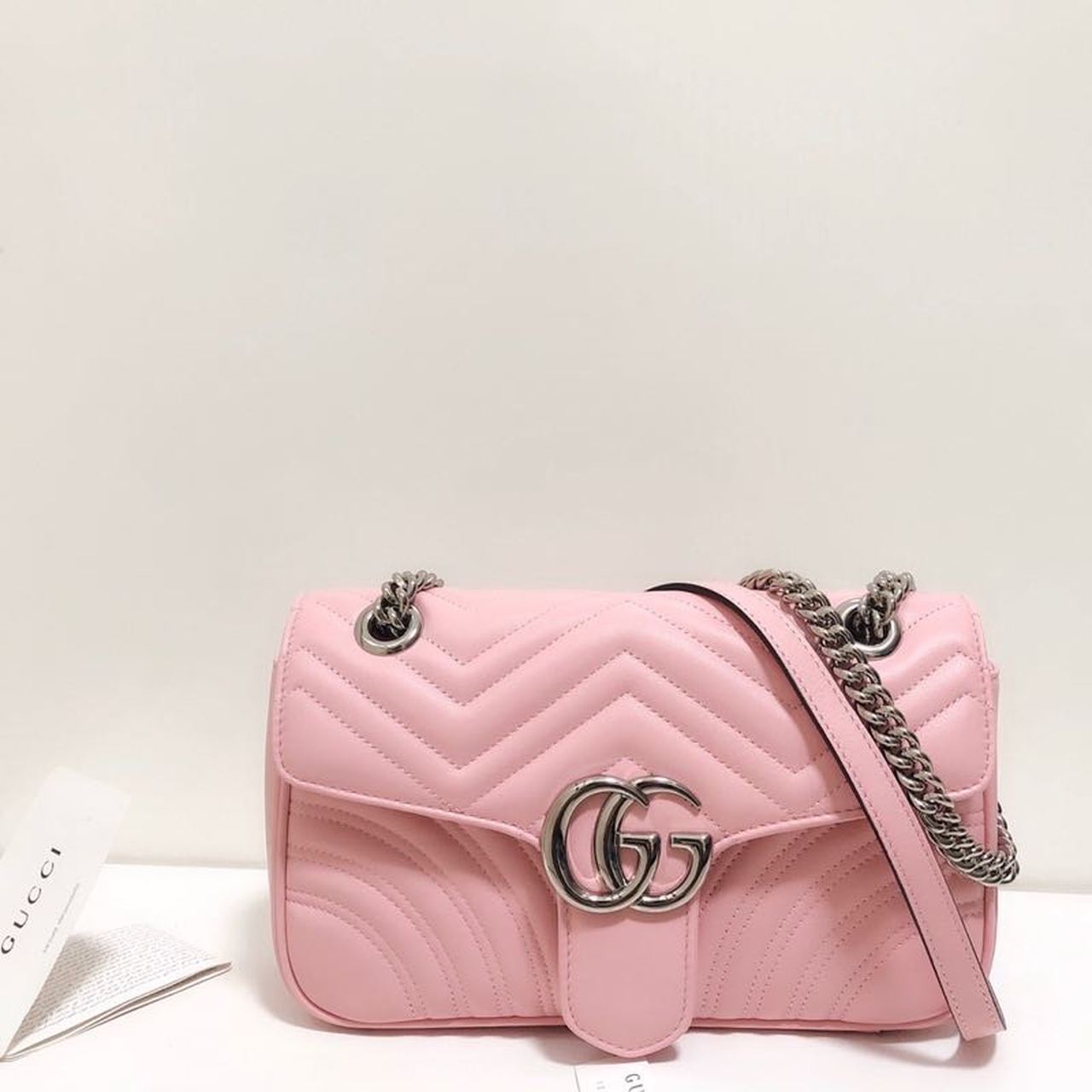 gg Marmont MatelassÃ© Dusty MatelassÃ© Pink Small Shoulder Bag