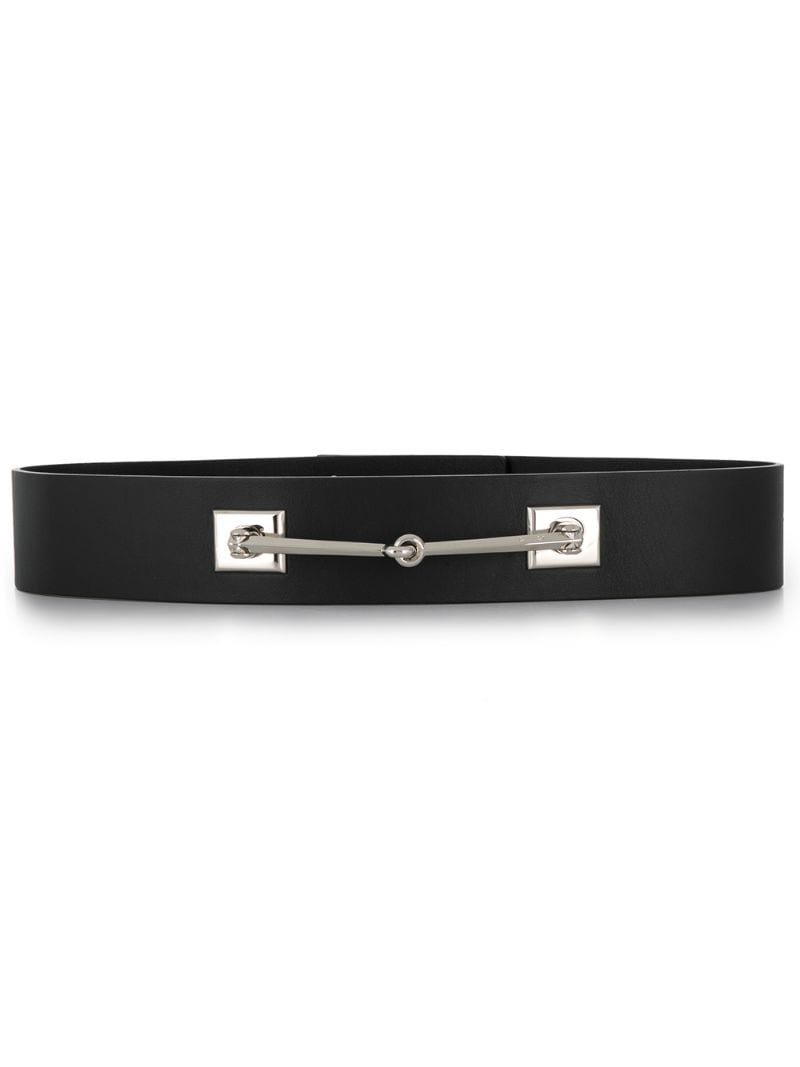 Gucci - bit detail buckle belt - women - Calf Leather - 80 - Black