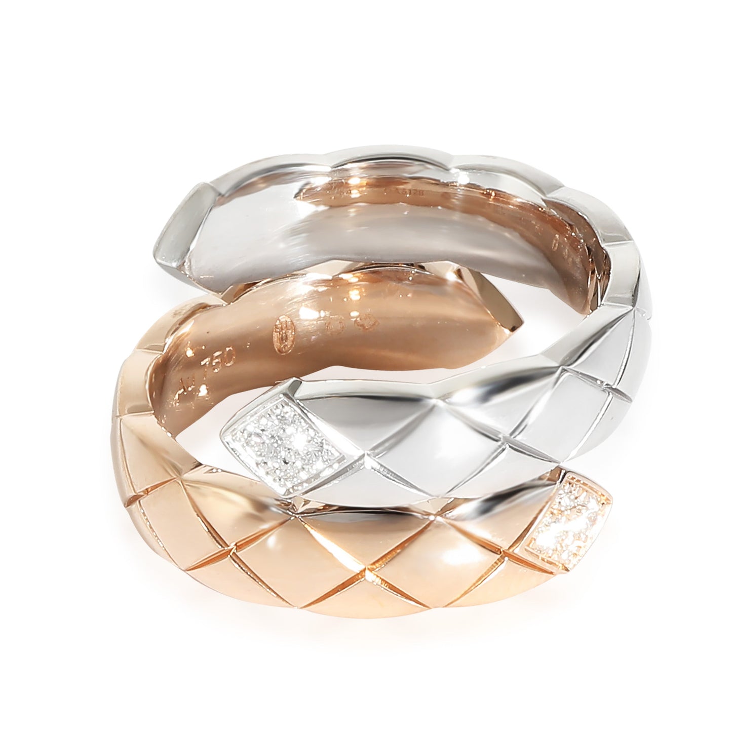 Chanel Coco Crush Diamond Ring in k  Tone Gold . CTW