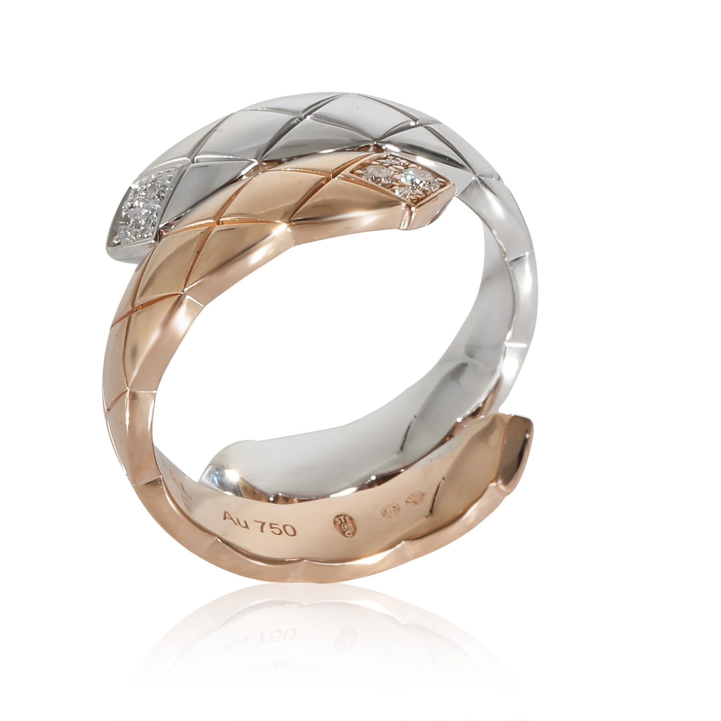 Chanel Coco Crush Diamond Ring in k  Tone Gold . CTW