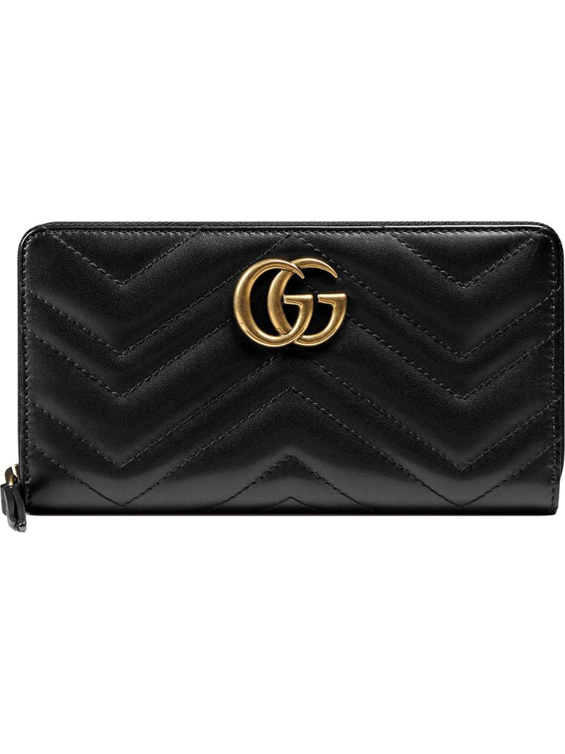Gucci - Marmont quilted leather wallet - women - Leather - One Size - Black