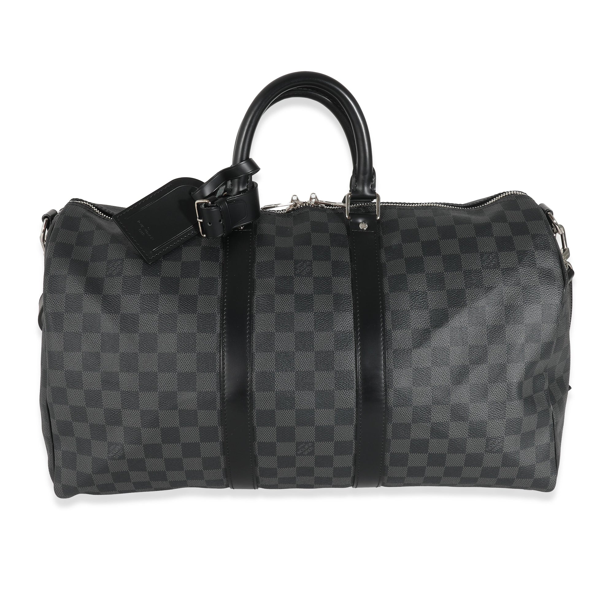 Louis Vuitton Damier Graphite Keepall Bandoulière 45 Canvas Handbag