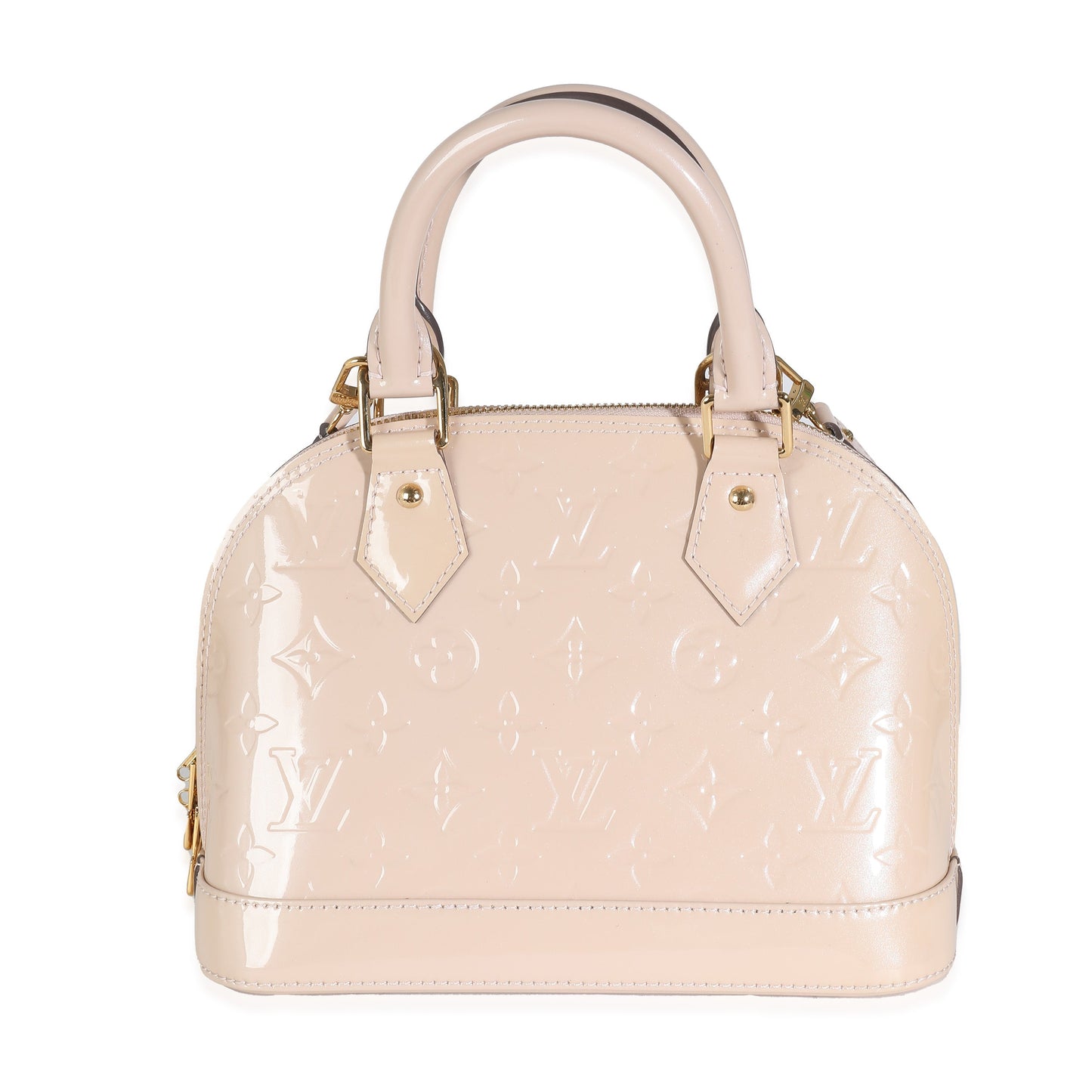 Louis Vuitton Rose Florentine Vernis Alma BB Monogram Handbag
