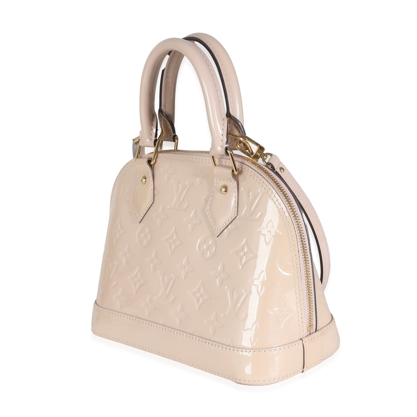 Louis Vuitton Rose Florentine Vernis Alma BB Monogram Handbag