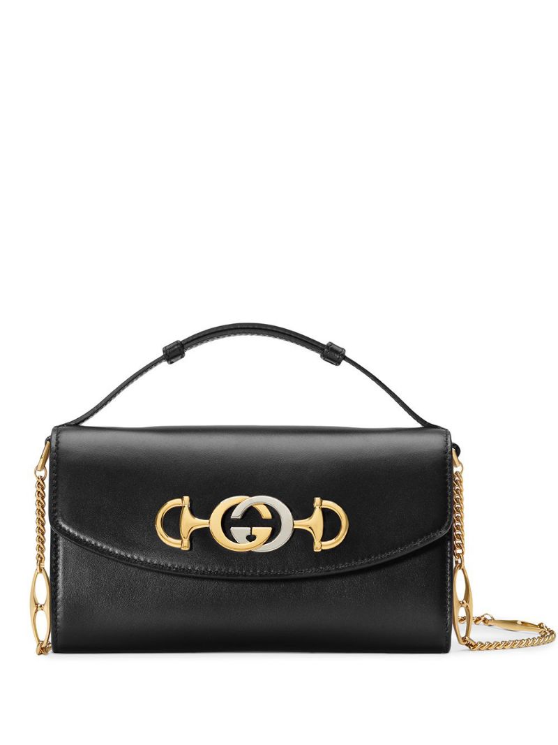 Gucci - Gucci Zumi mini shoulder bag - women - metal/Leather - One Size - Black
