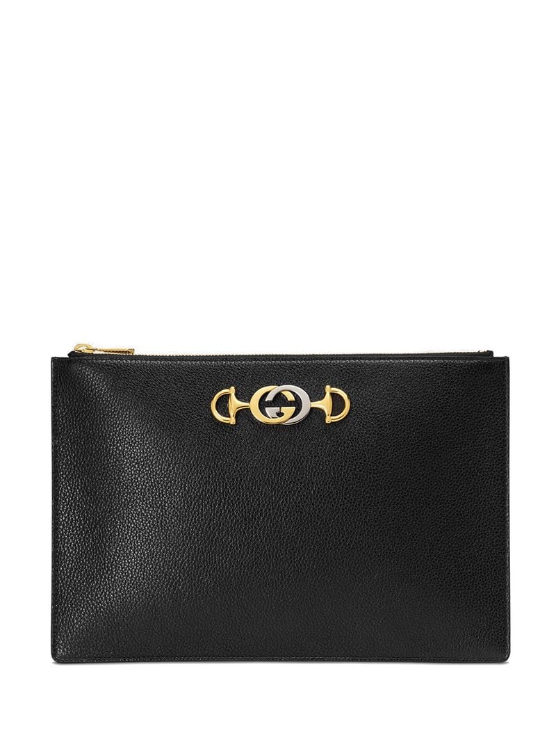 Gucci - Gucci Zumi pouch - women - Leather - One Size - Black