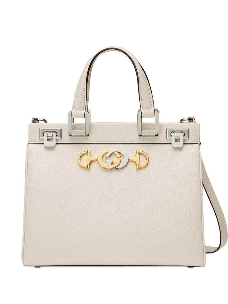 Gucci - Gucci Zumi small top handle bag - women - Leather/Viscose - One Size - White