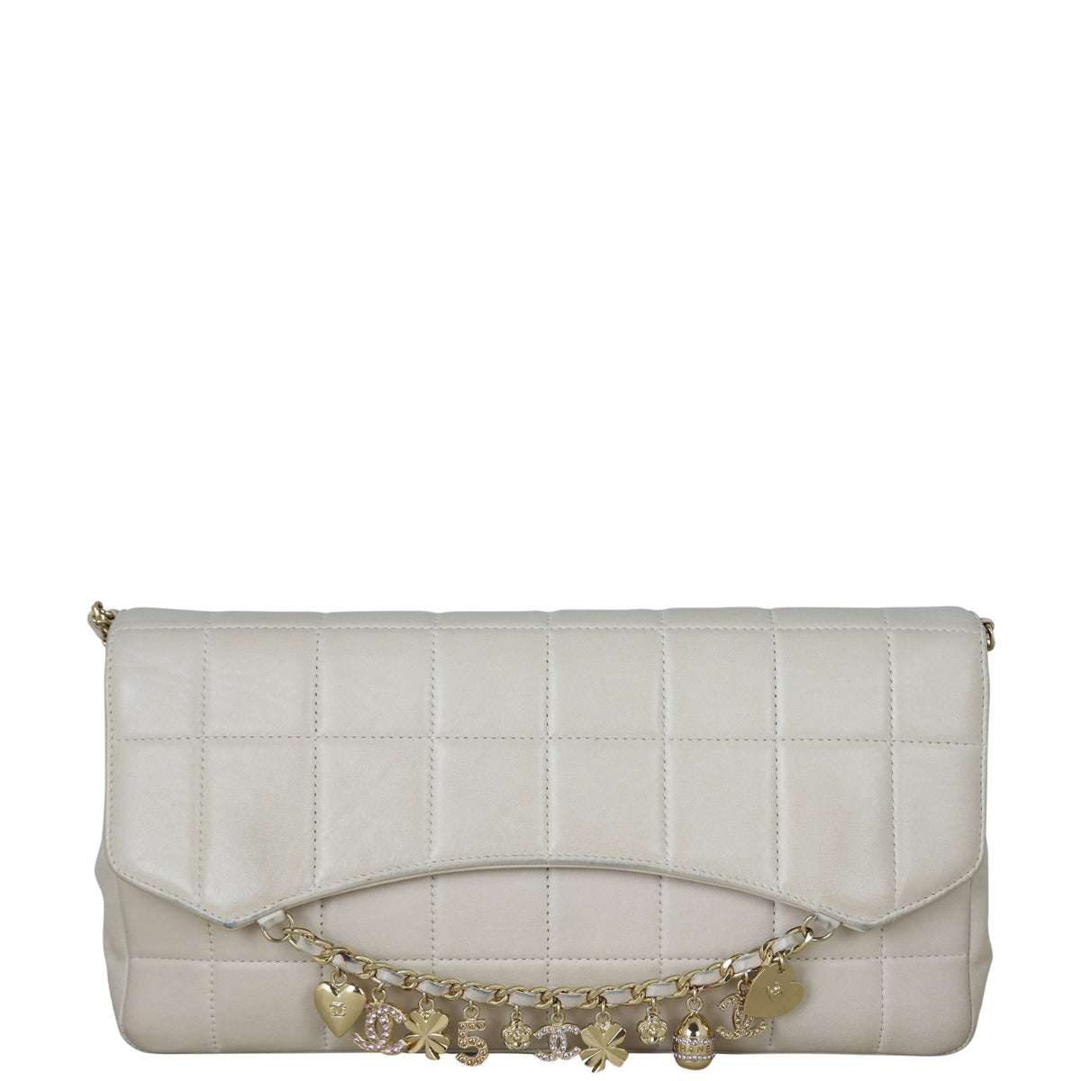 Chanel Chocolate Bar Charm Bag Flap Handbag
