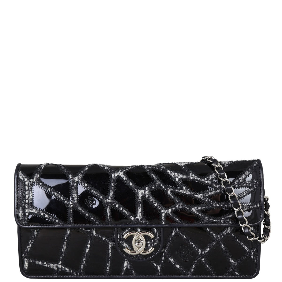 Chanel East West Scale Bag Patent 12 Series Flap Handbag