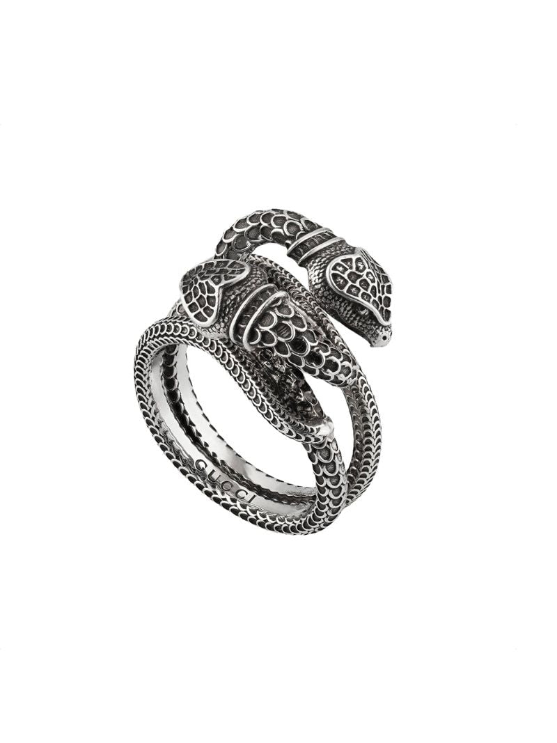 Gucci - Gucci Garden snakes ring - women - Sterling Silver - 56, 63, 61, 59, 53, 58 - Metallic
