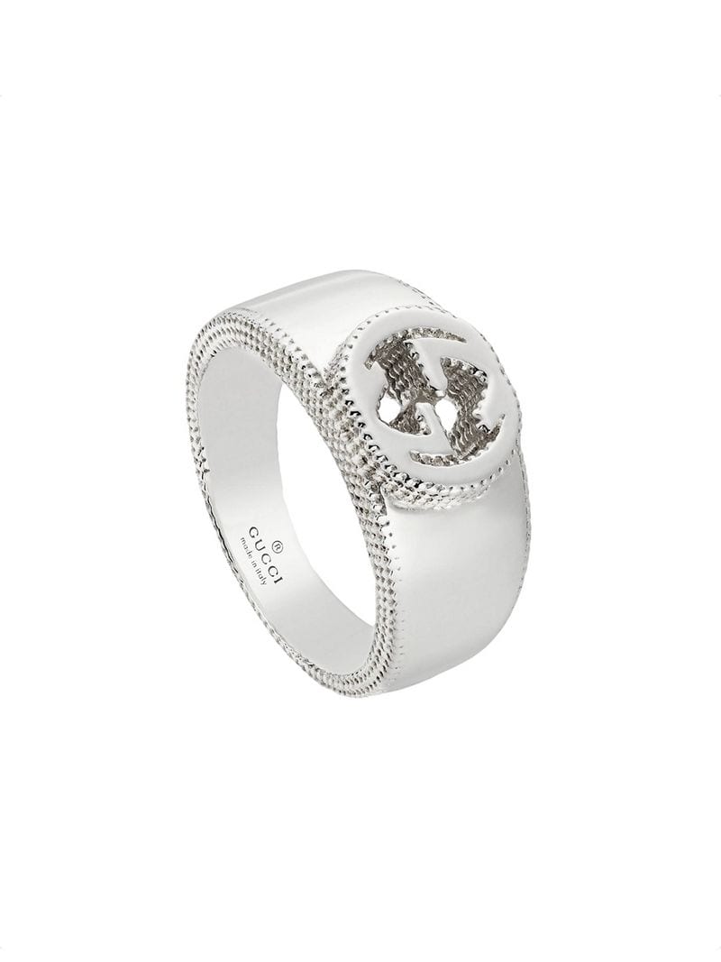 Gucci - Interlocking G ring in silver - women - Sterling Silver - 63, 62, 55, 61, 54, 60, 52, 50 - SILVER