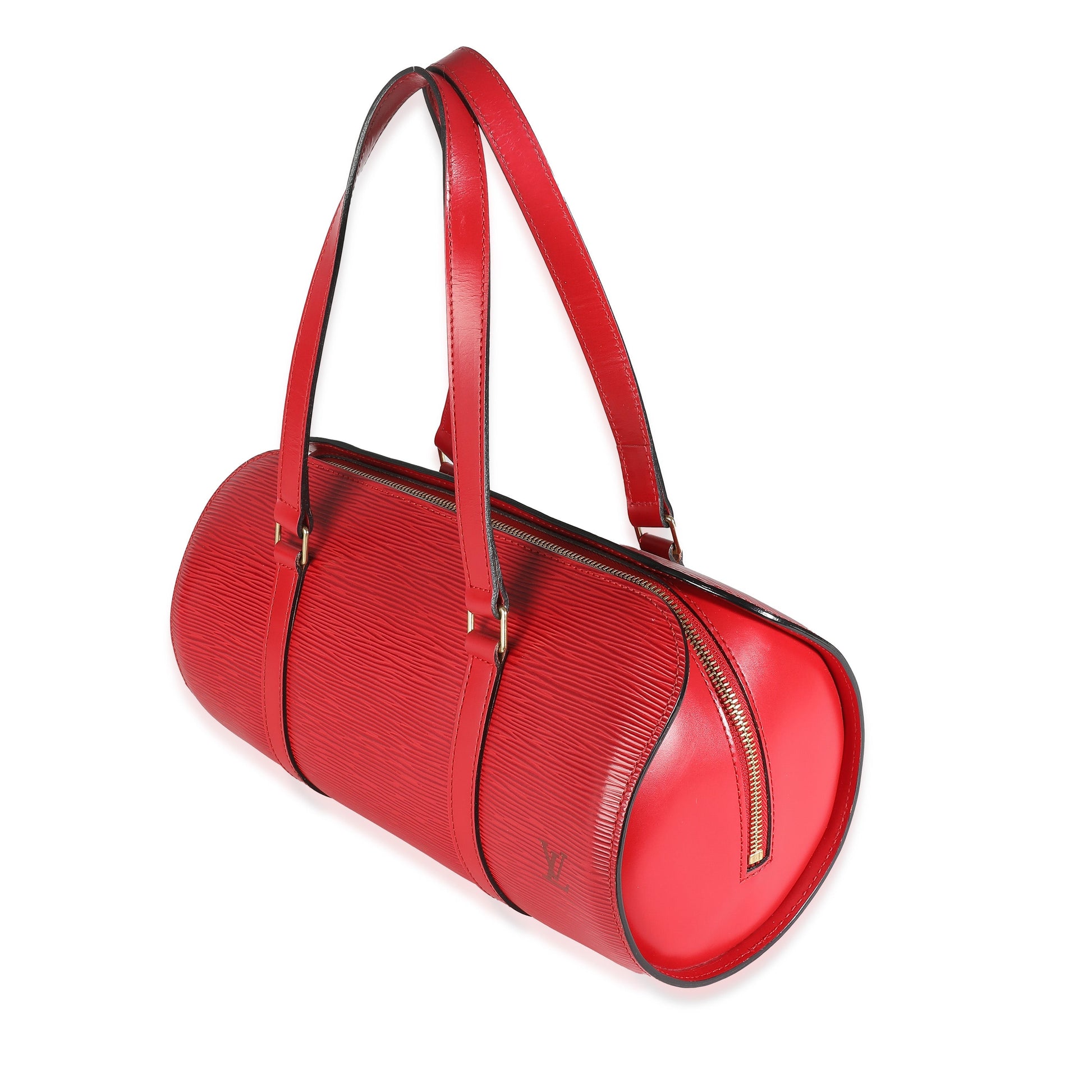 Louis Vuitton Rouge Epi Soufflot Red Handbag
