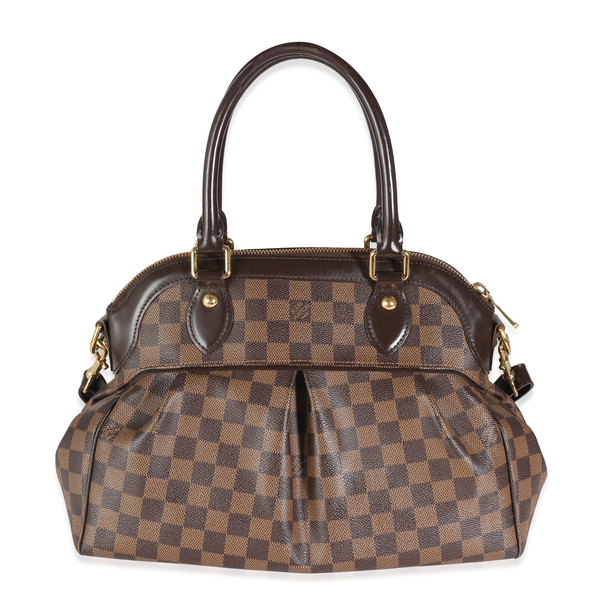 Louis Vuitton Damier Ebene Trevi PM Canvas Handbag