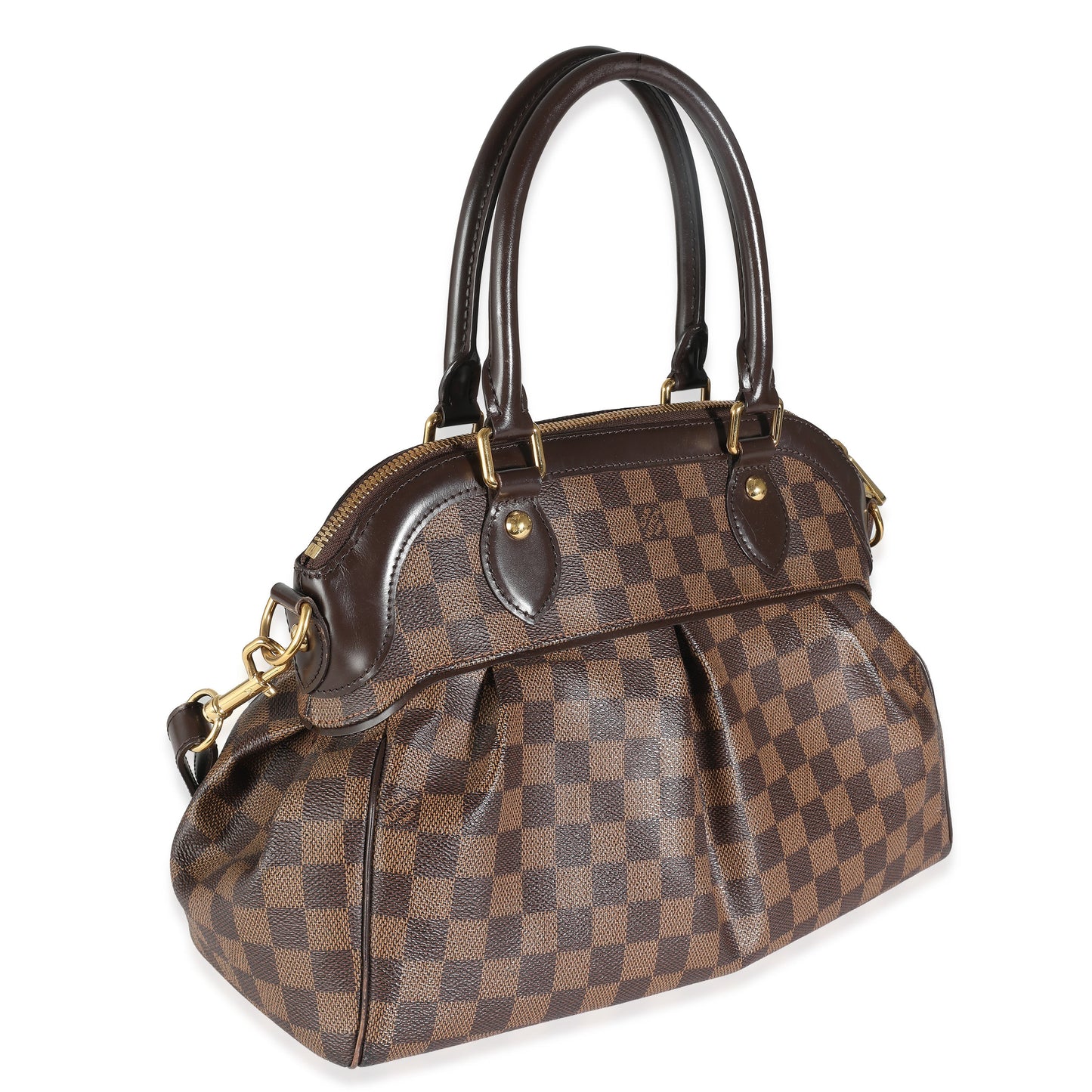 Louis Vuitton Damier Ebene Trevi PM Canvas Handbag