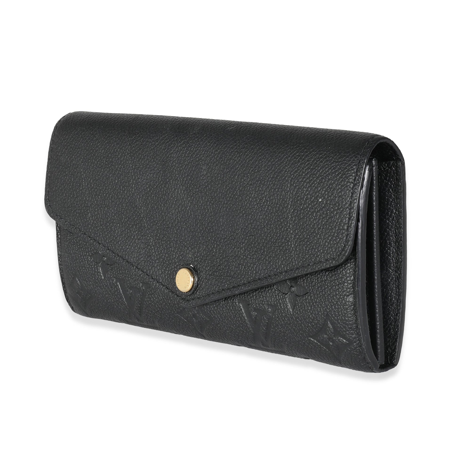 Louis Vuitton Empreinte Sarah Monogram Black Wallet Case