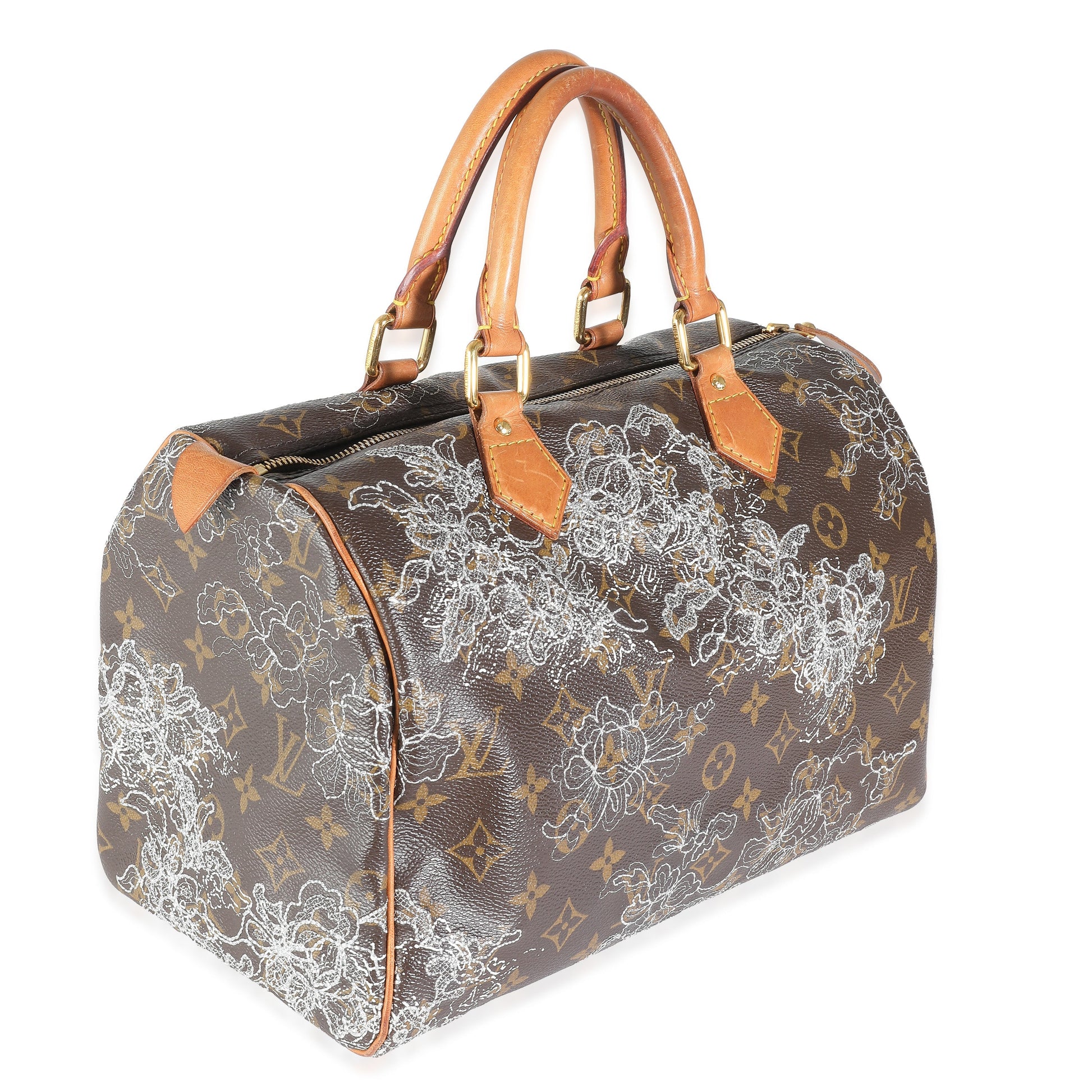 Louis Vuitton Dentelle Speedy 30 Monogram Canvas Handbag